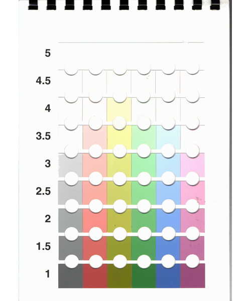 AATCC 彩色9級對色卡